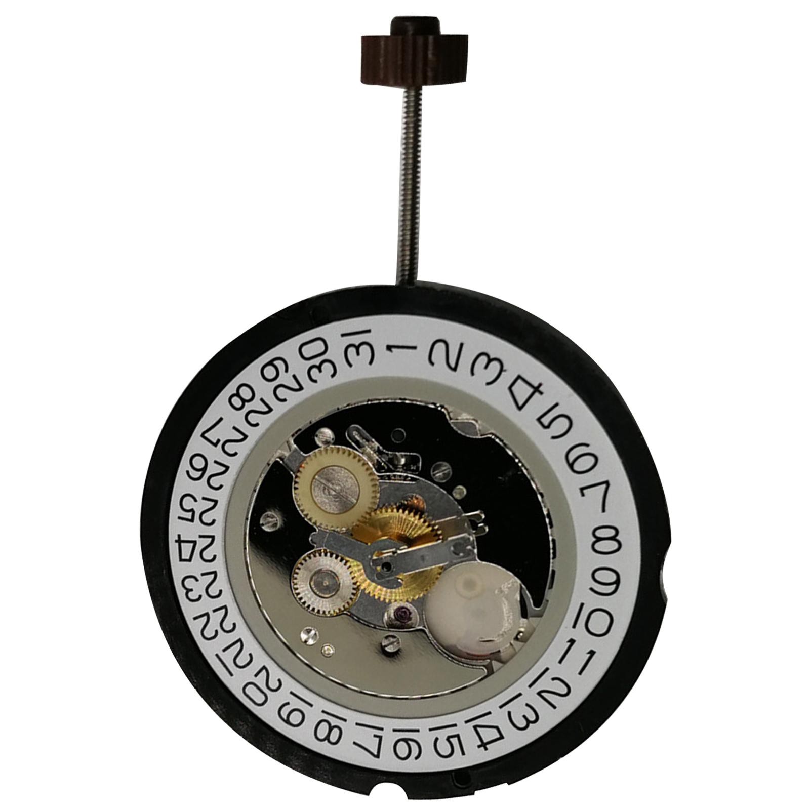 4 Hands 371 Quartz Watch Movement With Stem For Ronda 515H Repair Accessories