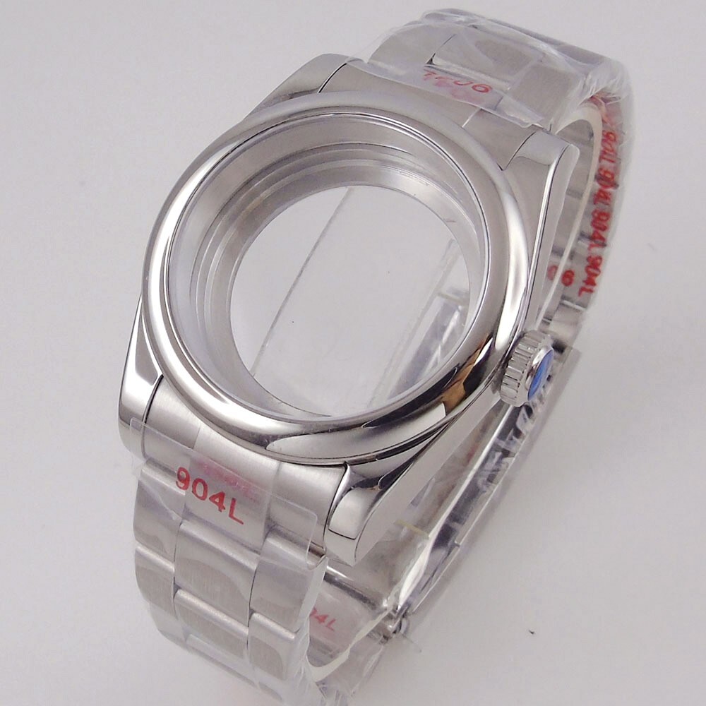 36/39mm Round Poilshed Stainless Steel Diver 20ATM Watch Case For NH35 NH36 Move