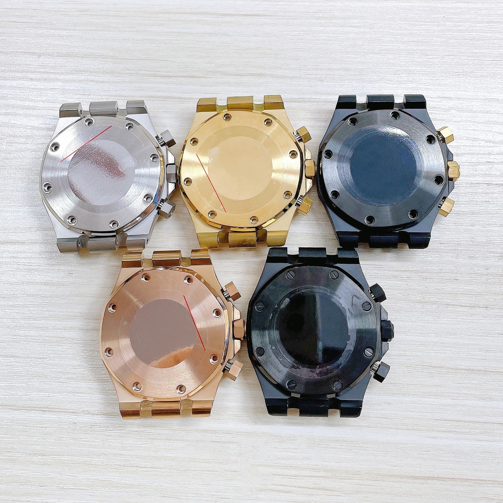 41Mm Stainless Steel Watch Case Sapphire Crystal for Vk63 Movement Accessories