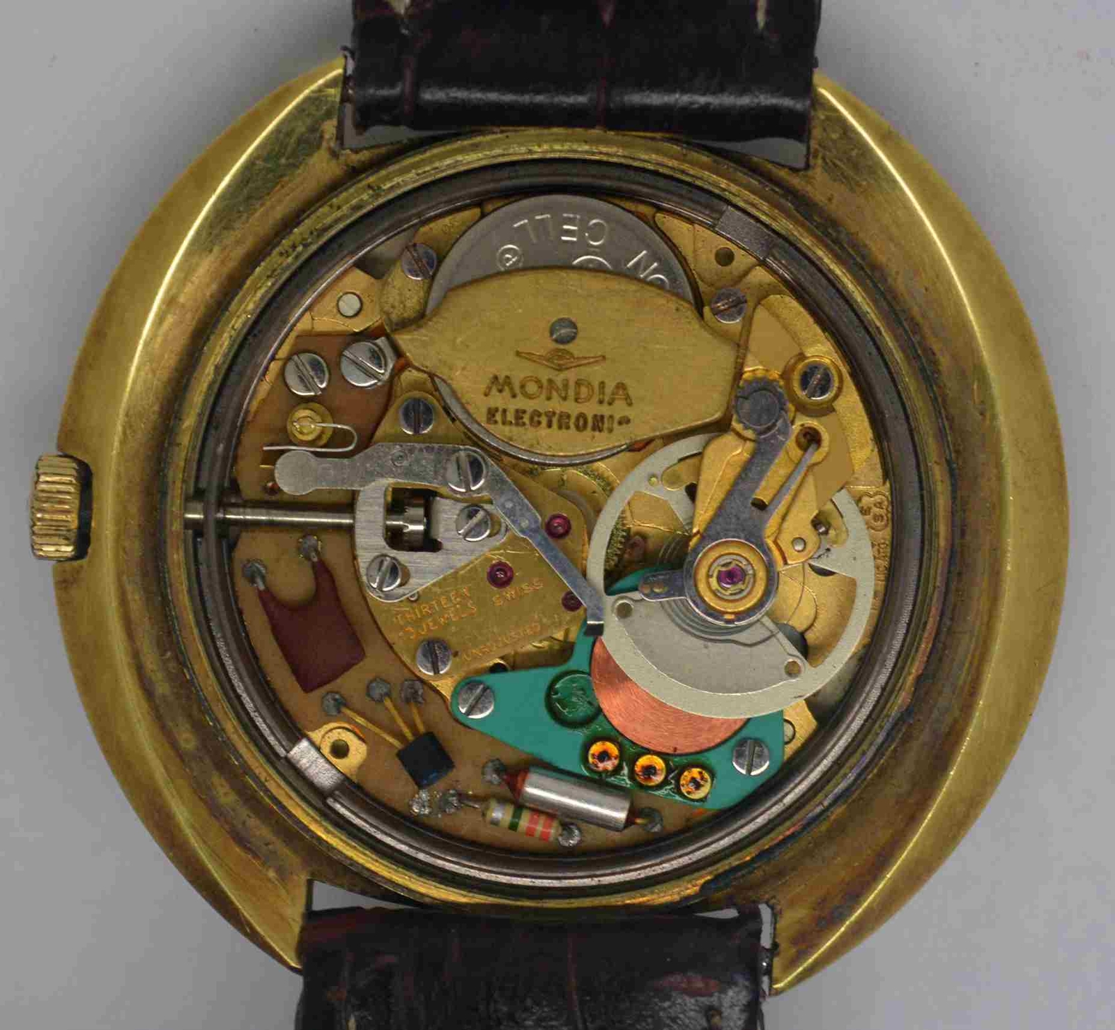 VTG MONDIA ELECTRONIC Gold Plated Wristwatch. Ref: 07.819.20, Cal: 9154. For Ser