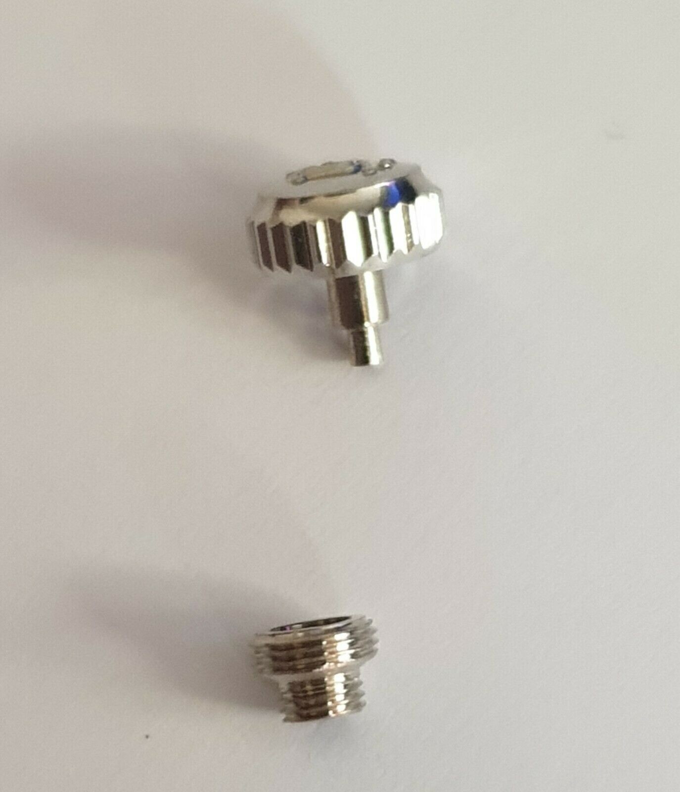 watch parts crown logo winders +case insert and rubber seal with crown logo