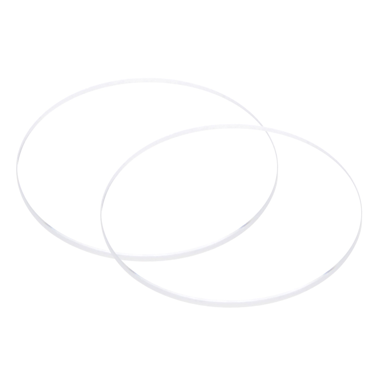 2pcs 41.5mmx2mm High Transmittance Watch Crystal Lens Glass Round Flat Mineral