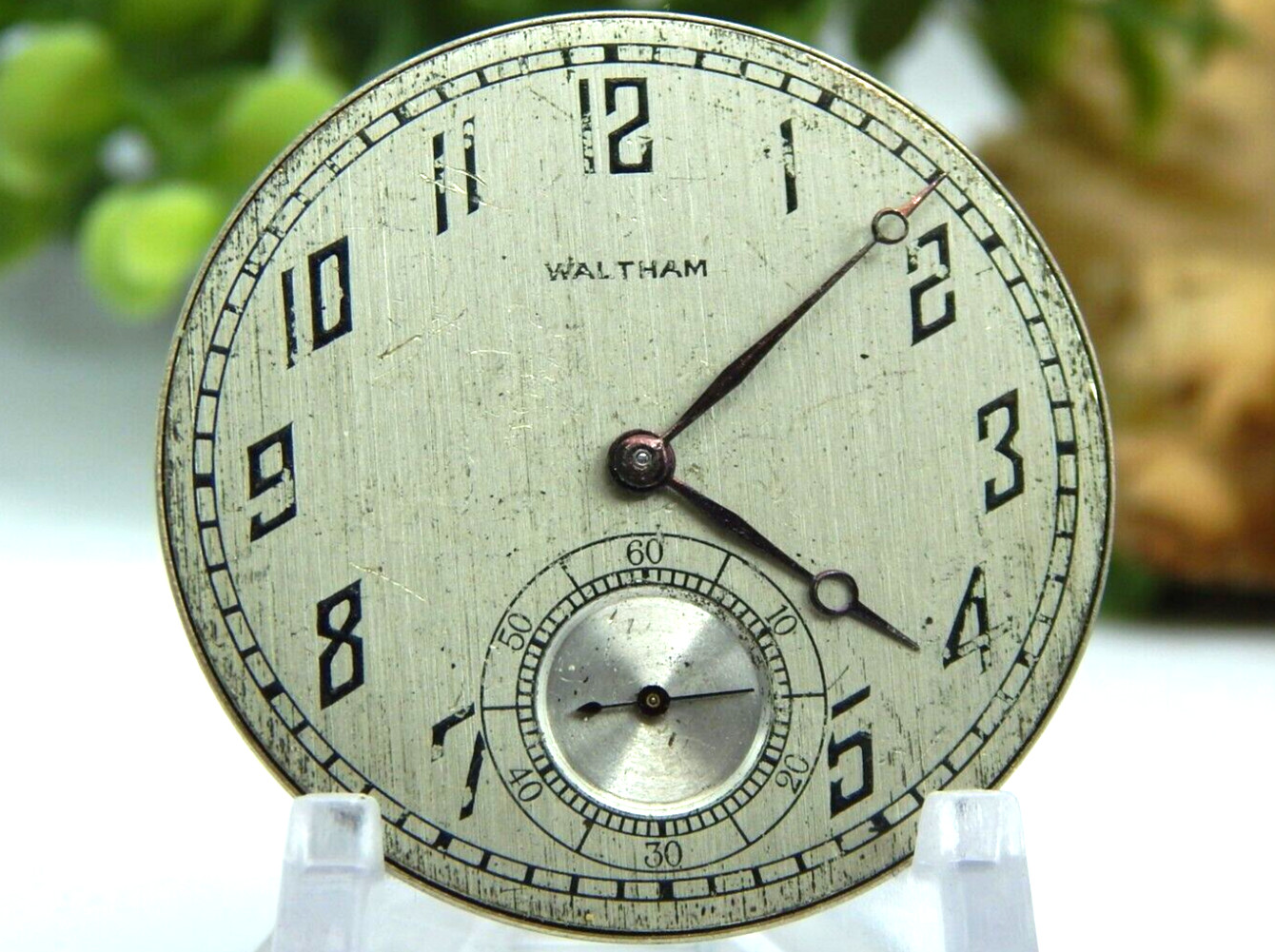 Antique Pocket watch movement Waltham Grade 1235 1924 Col B model 12S 17 jewel