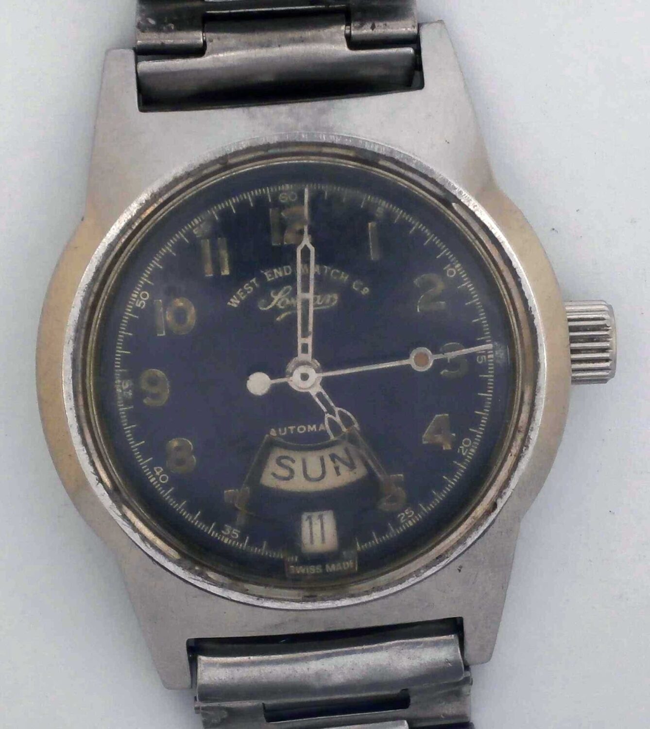 VTG WEST END Sowan Steel Wristwatch. Ref: S4289. Cal: 2878. For Repairs