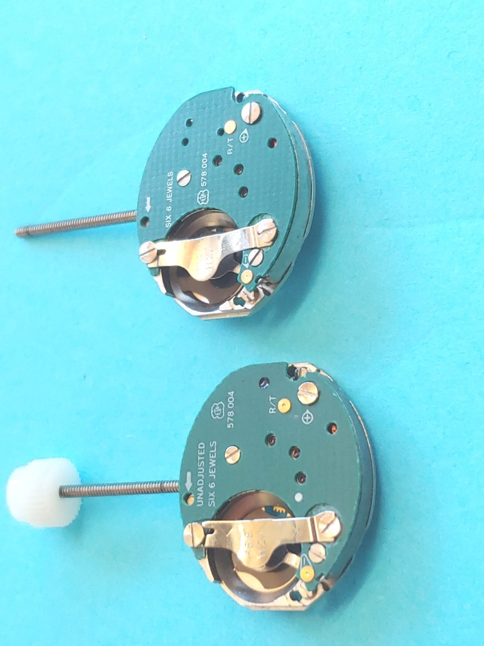 ETA 578.004-6 Jewel Swiss Movement. Sets, Runs, Keeps Time 24 Hrs.
