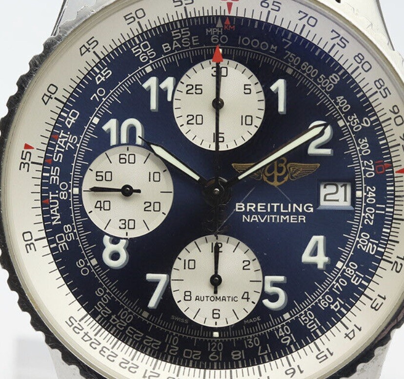 1 x Genuine Breitling Old Navitimer Crown Tube 81600, 81611, A13019, D13019. New