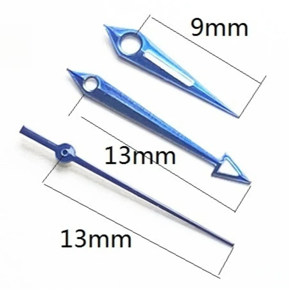 13mm Blue Trim Watch Hands for China Made 7120 Movement Watch Part