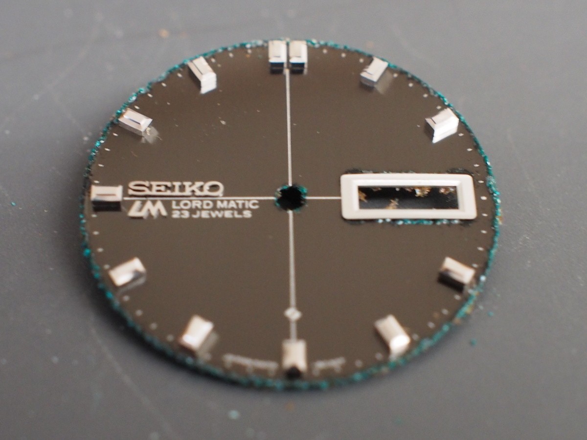Seiko Genuine Dial Lord Matic 5506-8030T Wrist Watch Parts Vintage Used