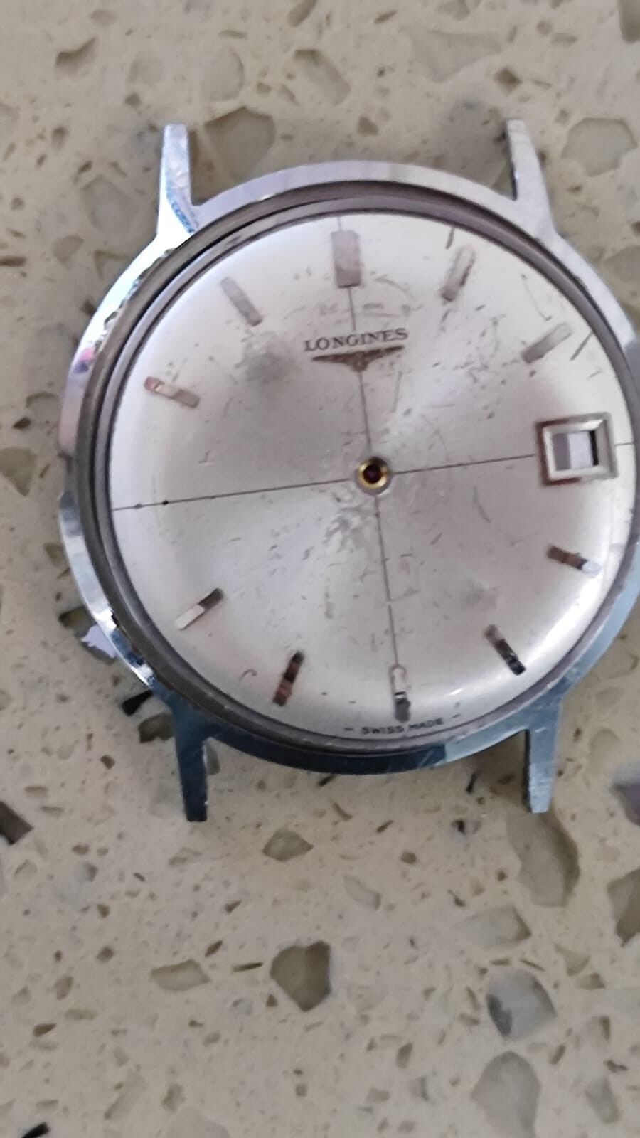 1966 Longines Dress Watch Ref. 7629 3 Stainless Steel Cal 721 Not work parts