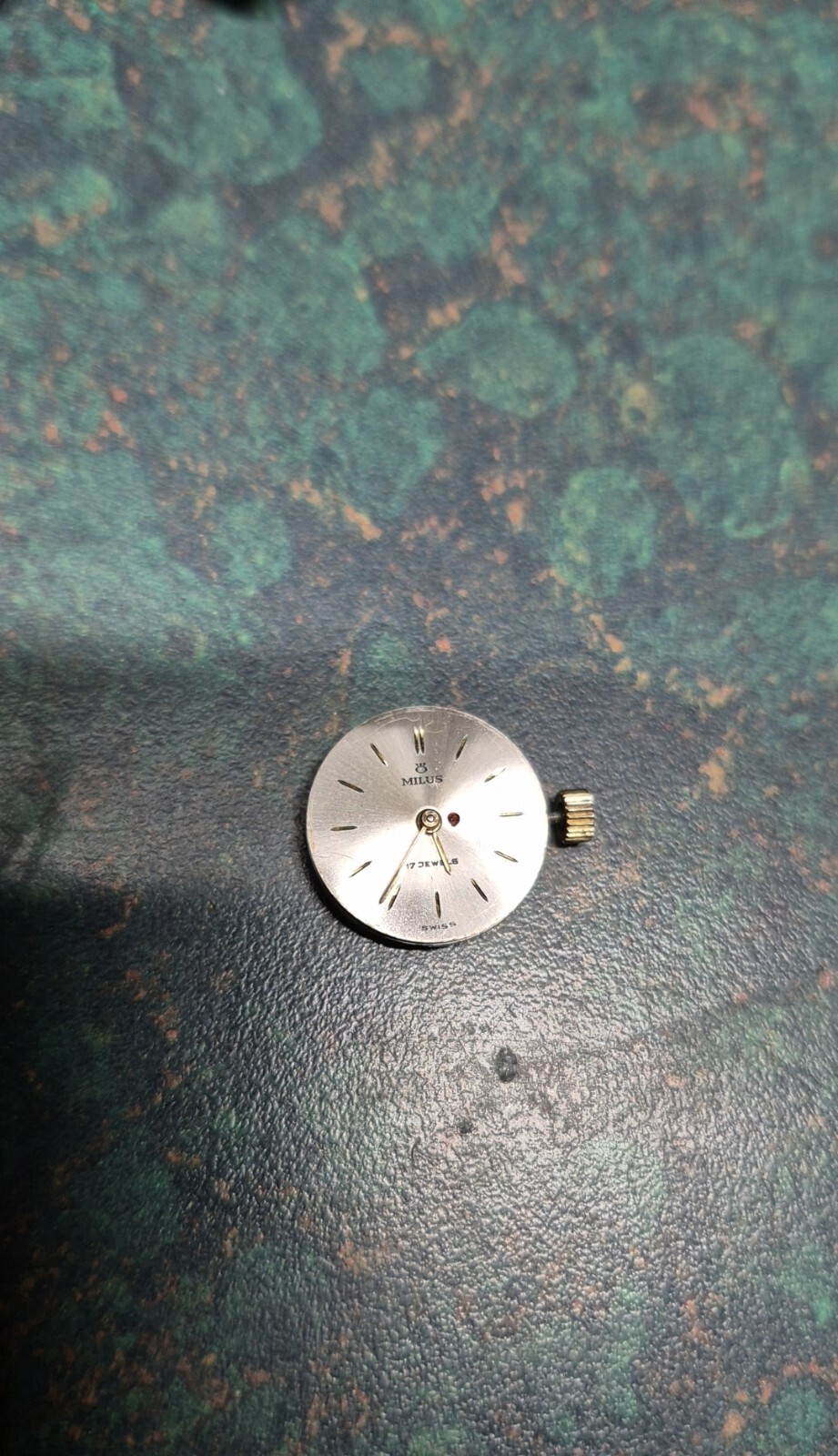 Vintage Swiss Milus 17J Mechanic Watch Movement Runs