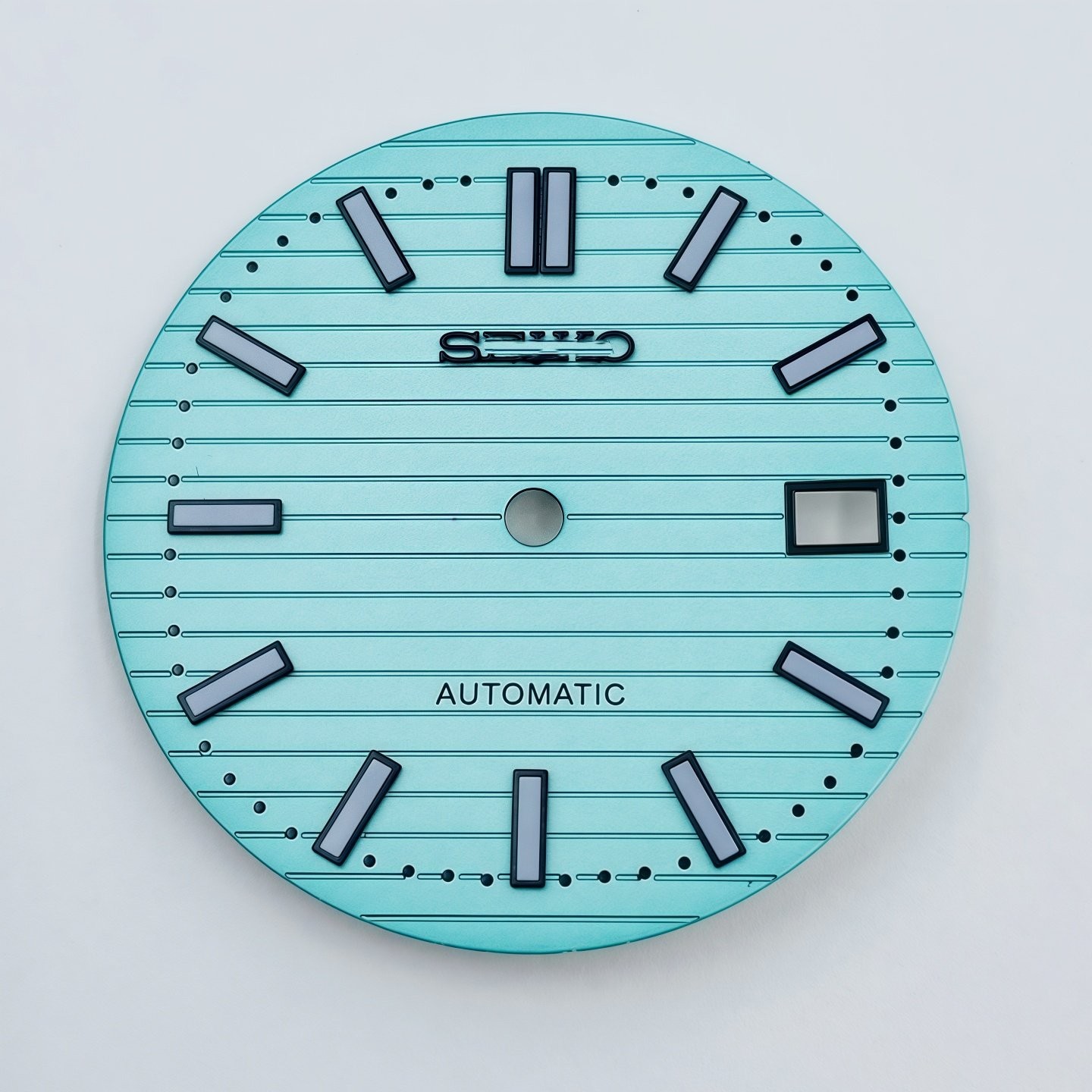 30.5mm Gradient stripes Watch Dial Green Luminous for Nh35 Nh36 Movement