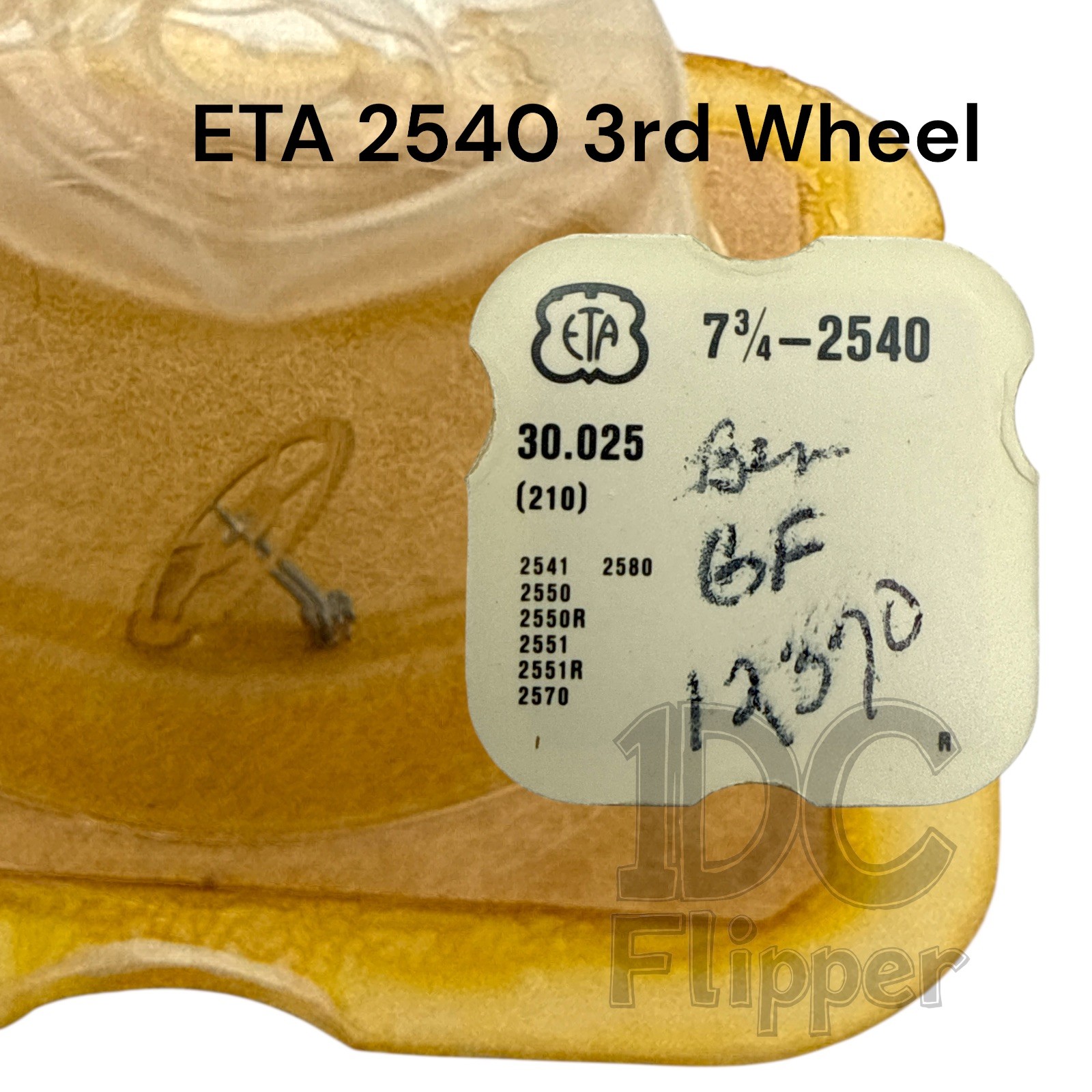 ETA 2540 Third Wheel 210/1201 NOS Felsa 742 Fits Multiple, Read List!