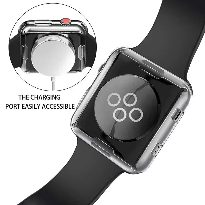 Soft TPU Screen Cover for Apple Watch –IWatch Ultra, Series 1-10, SE, and More