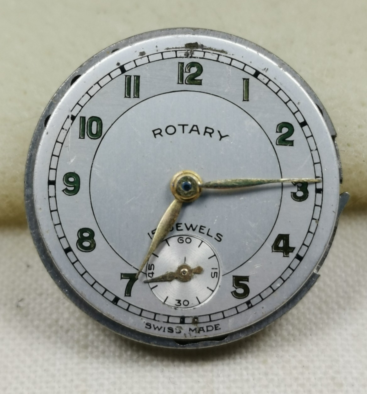 Lot 8 x Rotary Swiss Wristwatch Movements Repair/Parts
