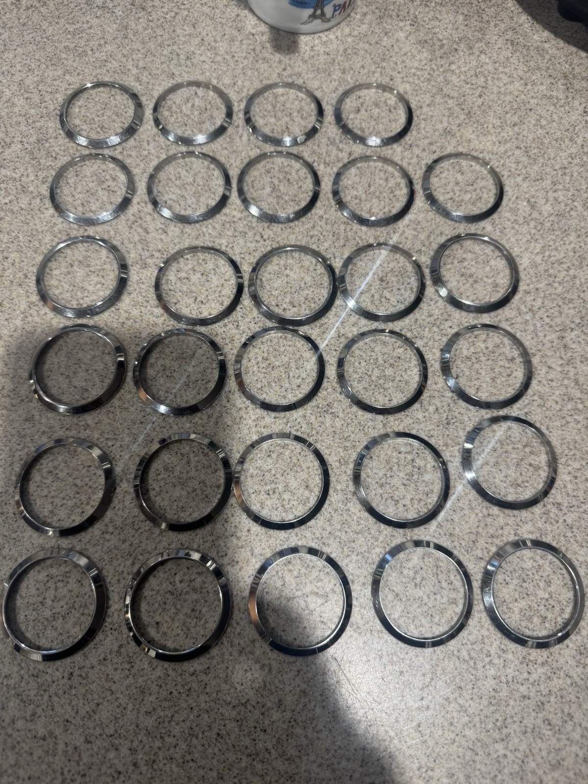 126300 116300 41 MM Assorted Stainless Bezels Factory 29 Piece Lot