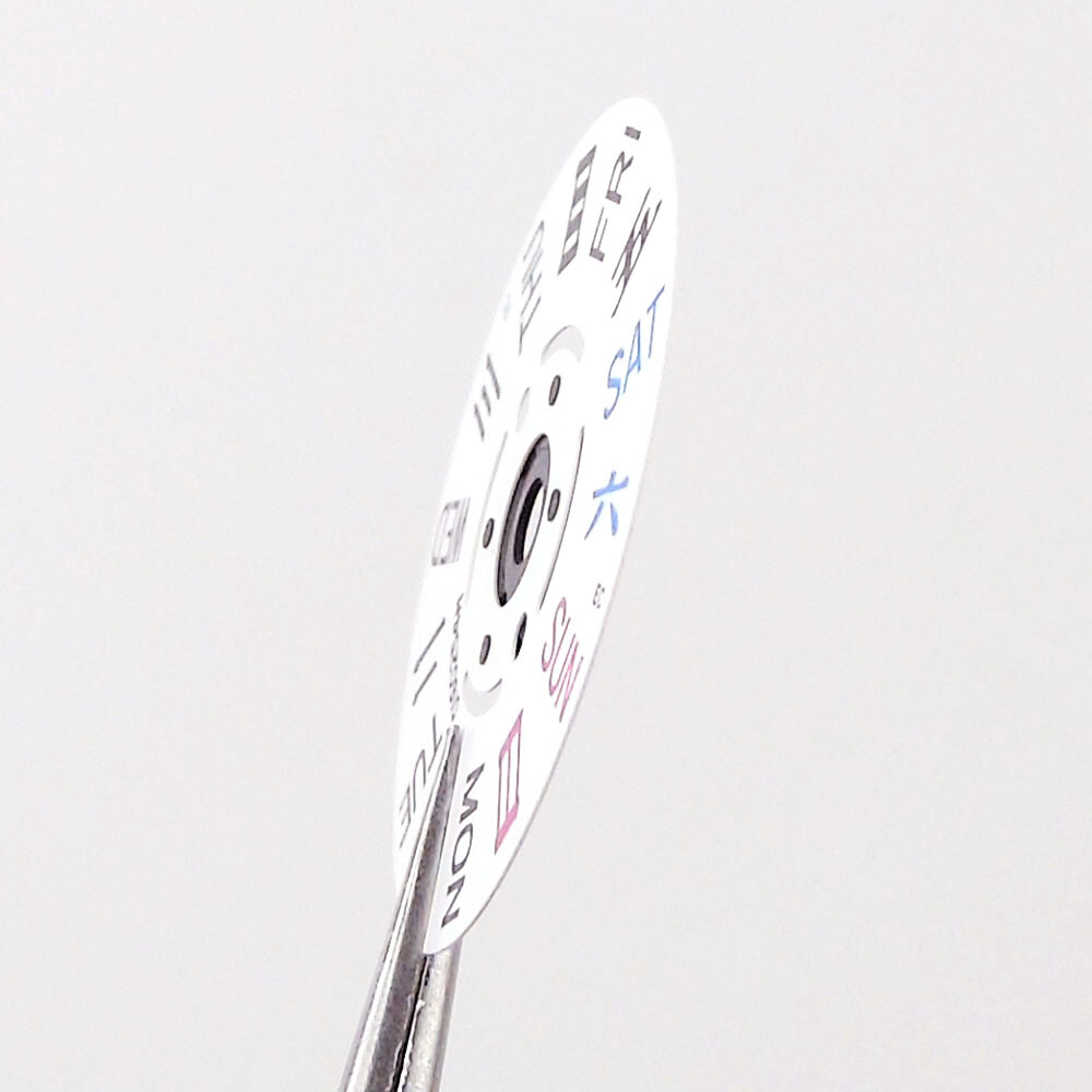 For NH36 Movement Calendar Wheel Day/Day Display For 3 o’clock Crown White Color