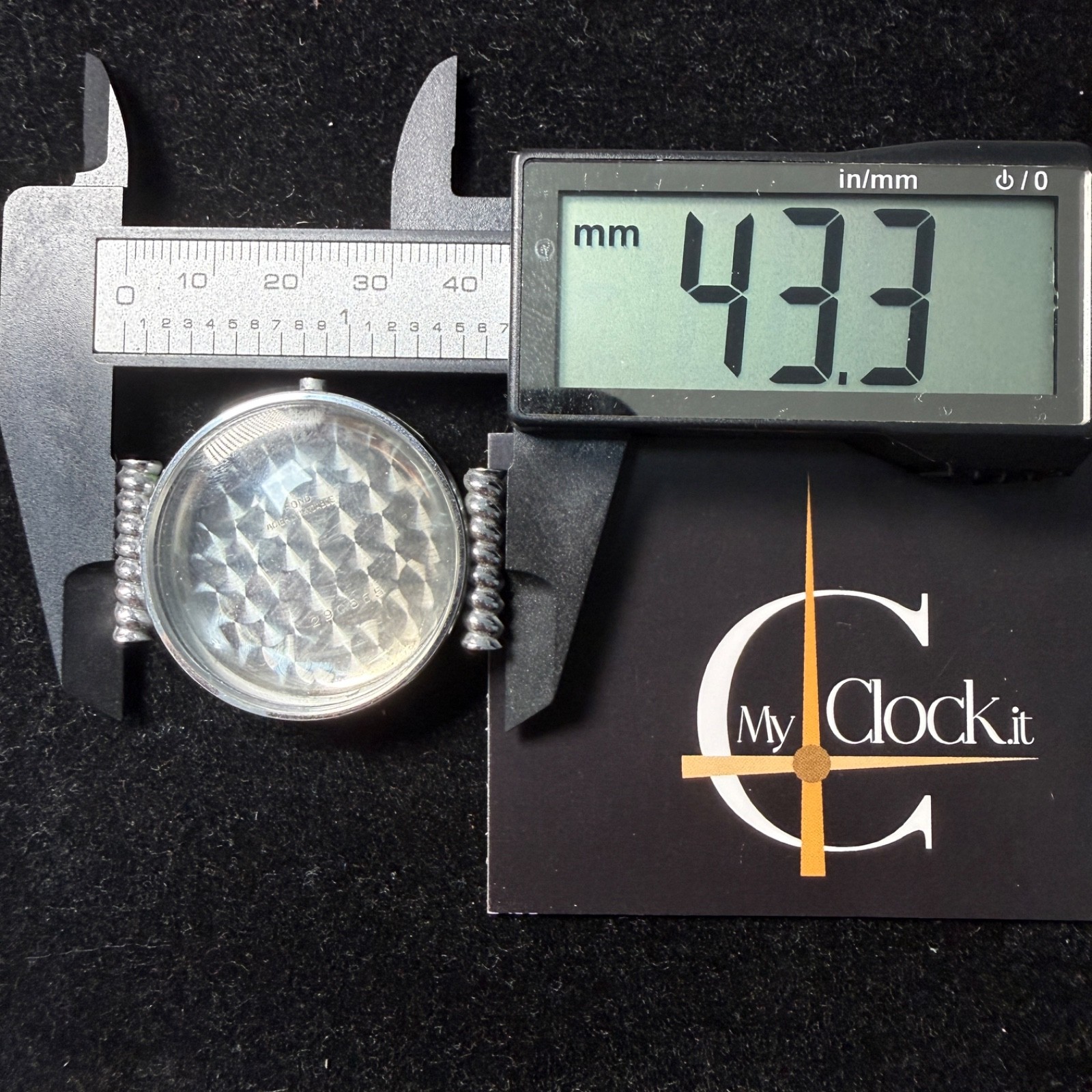 Generic Chrono Watch Case Ref: 290565 36mm Steel with Original Glass