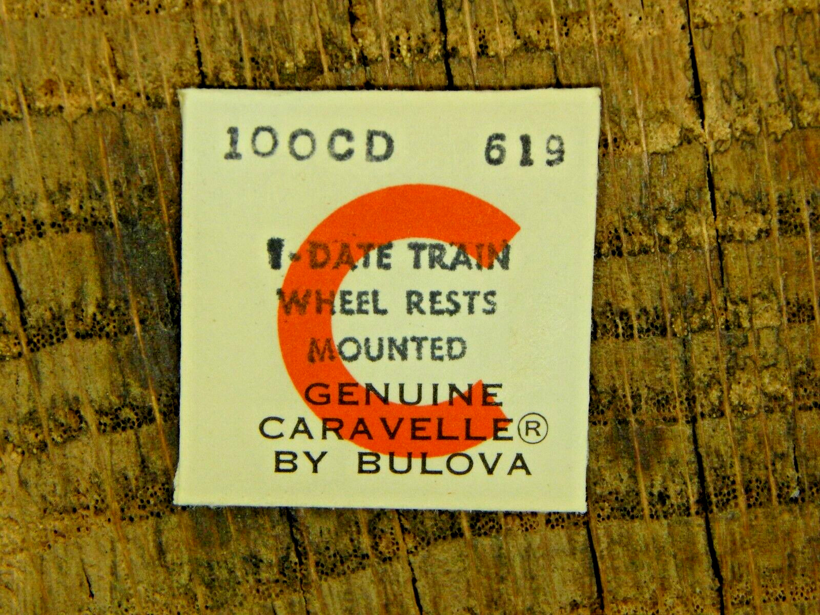 Genuine Caravelle 10OCD Date Train Wheel Rests Mounted 619 Watch Part NOS