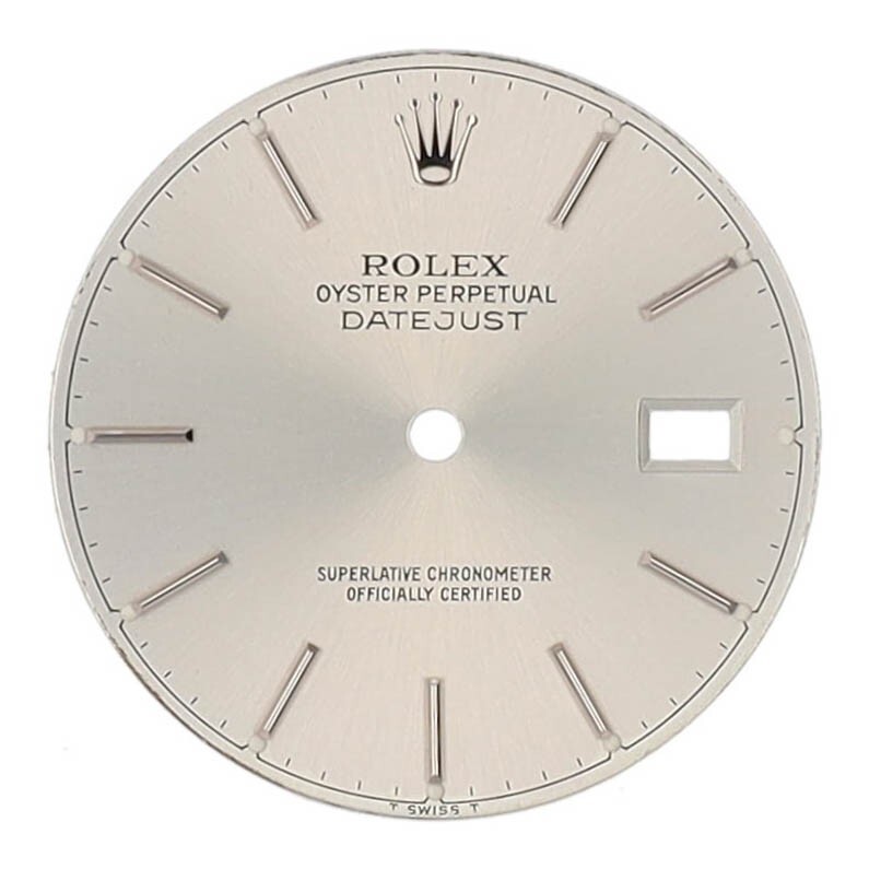 MENS ROLEX DATEJUST SILVER INDEX DIAL – ORIGINAL