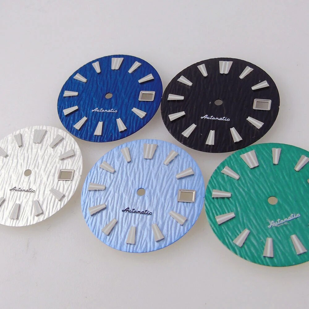 Fit NH35 NH36 7S26 29mm Watch Parts Black Blue Green Watch Dial Automatic Watch
