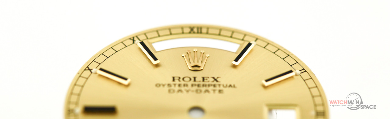 Original Men’s Rolex DayDate 36mm 18238 18038 Champagne Stick Dial 18KY #L21