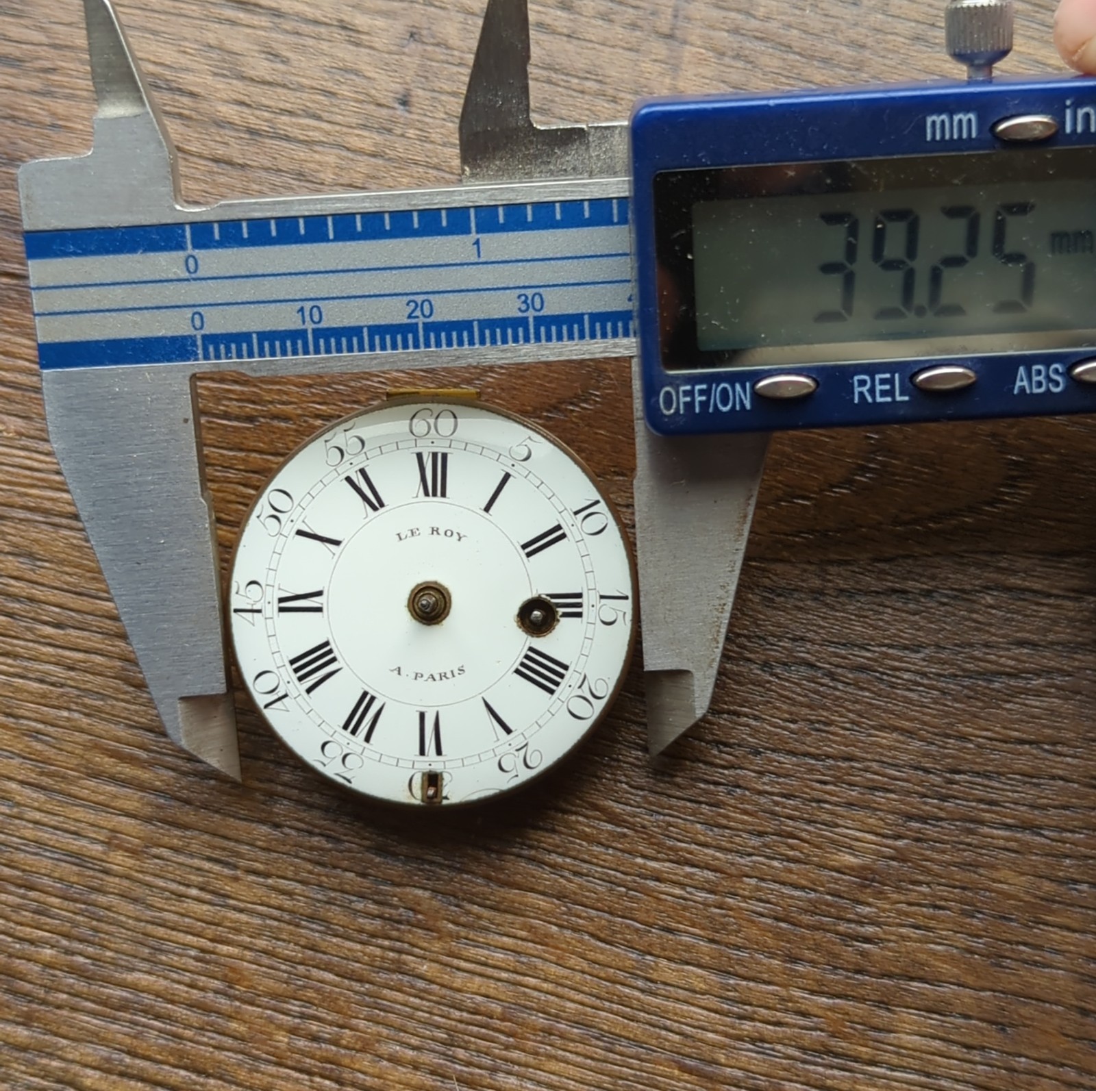 Le Roy Paris Verge Pocket Watch Movement Ticking, To Restore 18th Century (AT41)