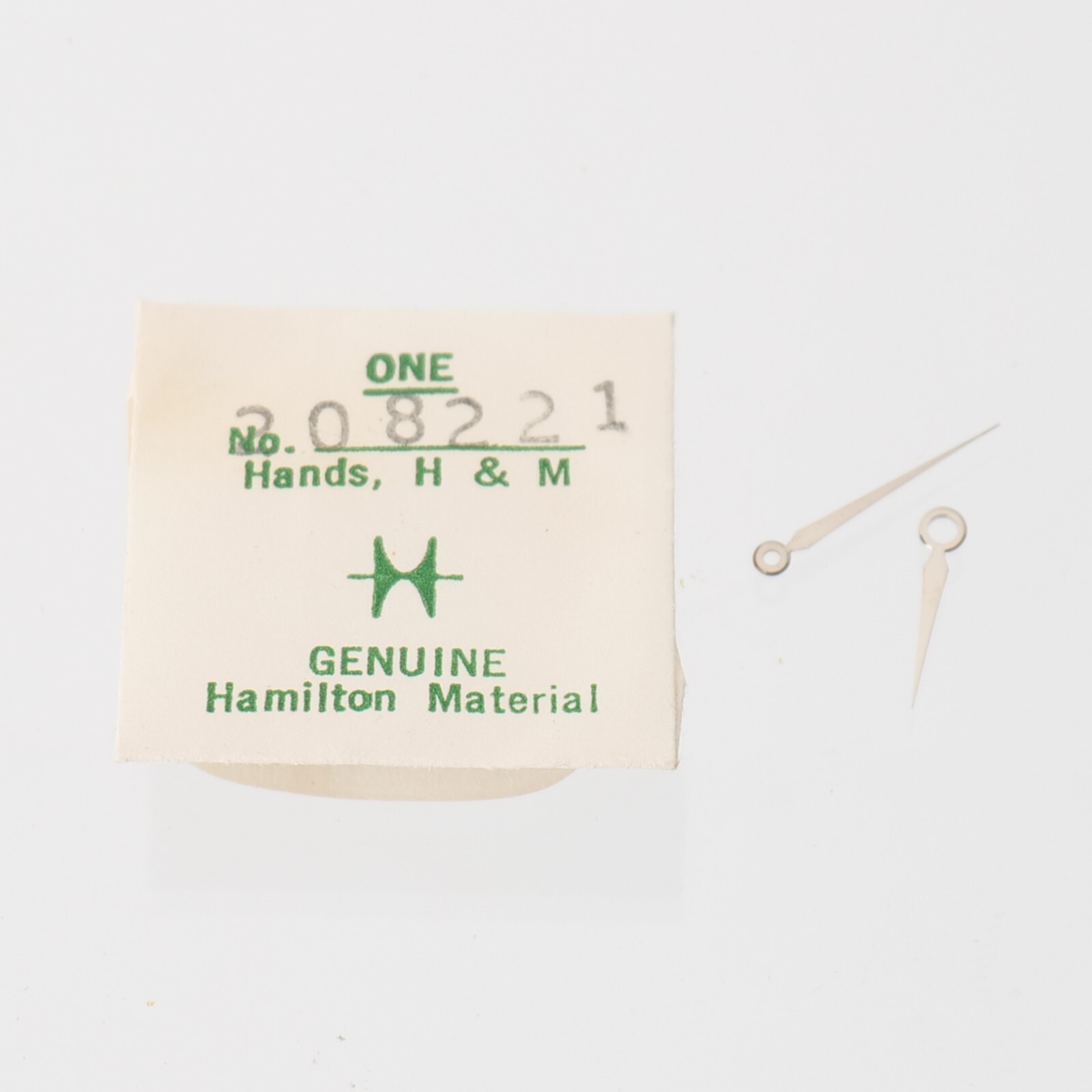 Hamilton Watch Hands No. 208221 Original Pair Hour Minute Watchmaker Parts (H22)