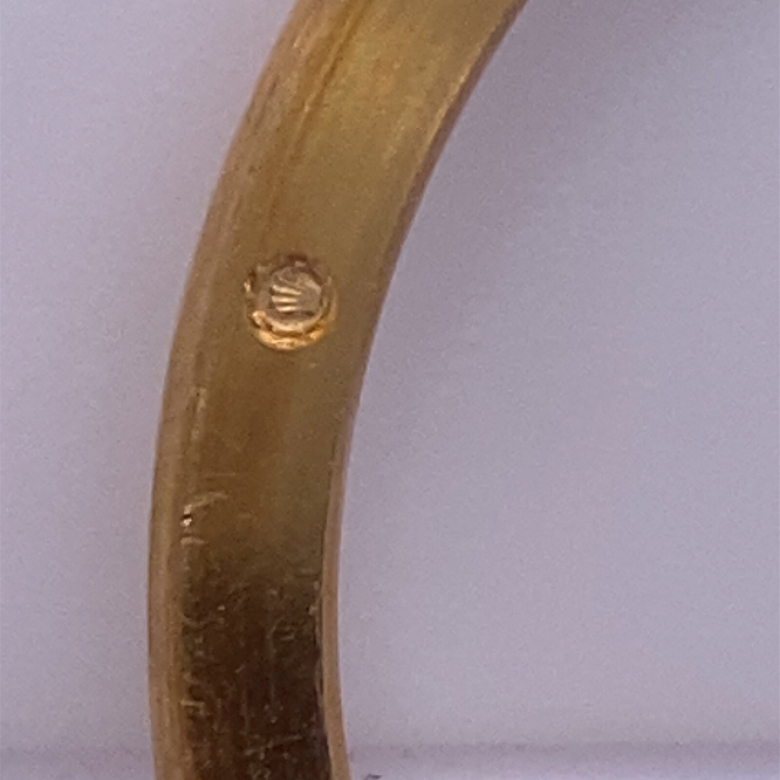 18K Solid Yellow Gold 26 mm Fluted Bezel For Rolex Watch