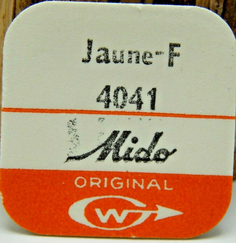 Vintage NEW OLD STOCK original Mido Crown Gold Jaune F 4041 4.1mm two piece stem