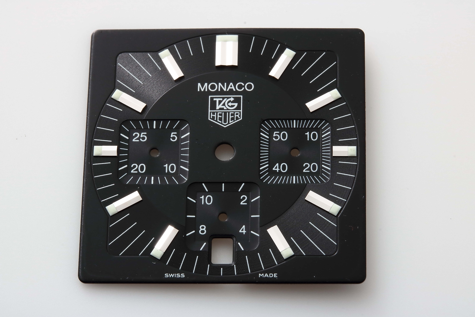 OEM Tag Heuer Monaco CW2111 Chronograph Date Black Dial GENUINE Watch Part