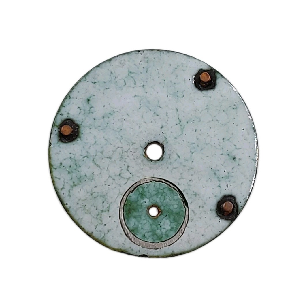 Hampden 26.8mm Sunk Enamel Pocket Watch Dial Only 1959