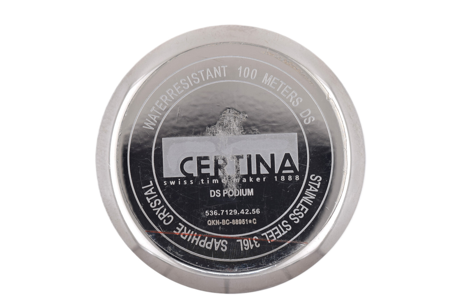 CERTINA DS Podium Case Back only Reference 536.7129.42.56 (3802)