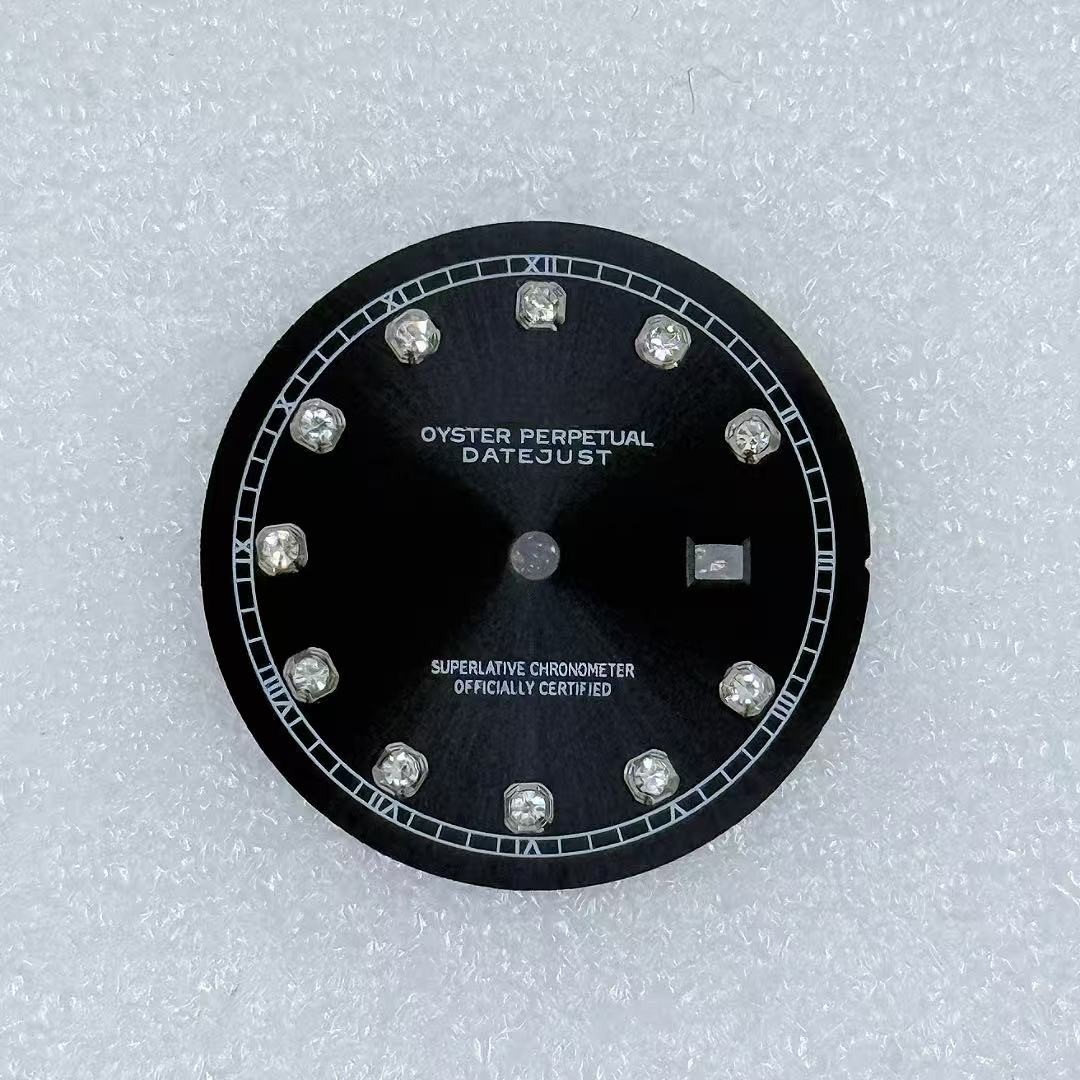 24.5mm Sun Pattern Diamond Surface Watch Dial No Luminous For NH05 Movement