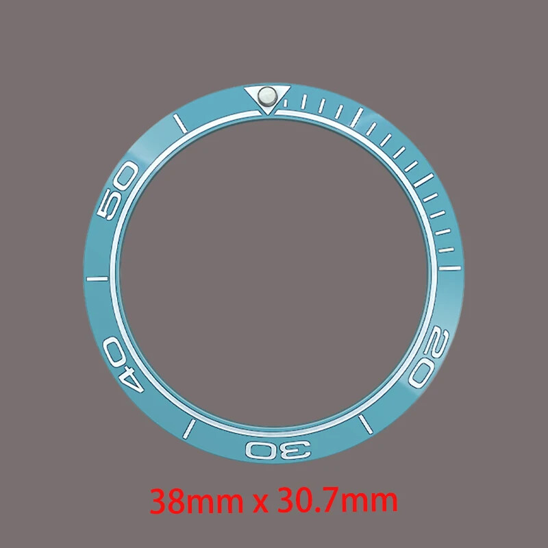 Curved Ceramics Watch Bezel Insert For SKX007 SKX009 SUB GMT Case NH36 NH35