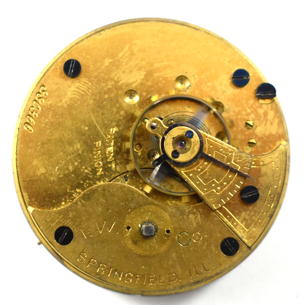 Vintage Illinois Grade I.W.C 18s 7K KW/KS Pocket Watch Movement lot.wc
