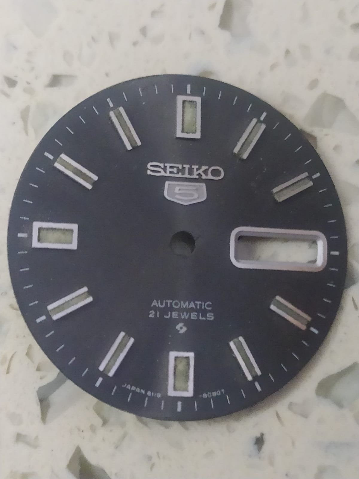 Original SEIKO 5 AUTOMATIC 6119-8080 BLACK DIAL Part Used