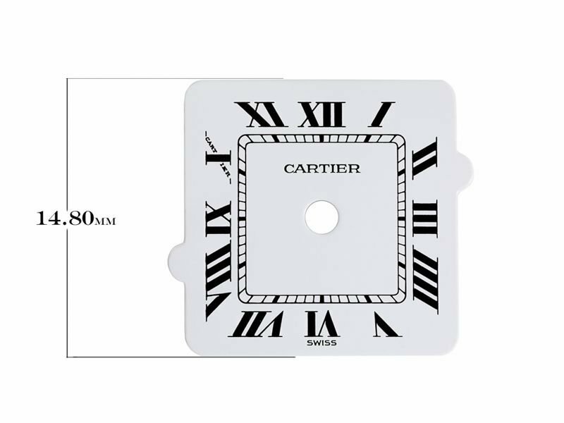 Cartier watch parts – Santos Ladies Square Automatic – White Dial