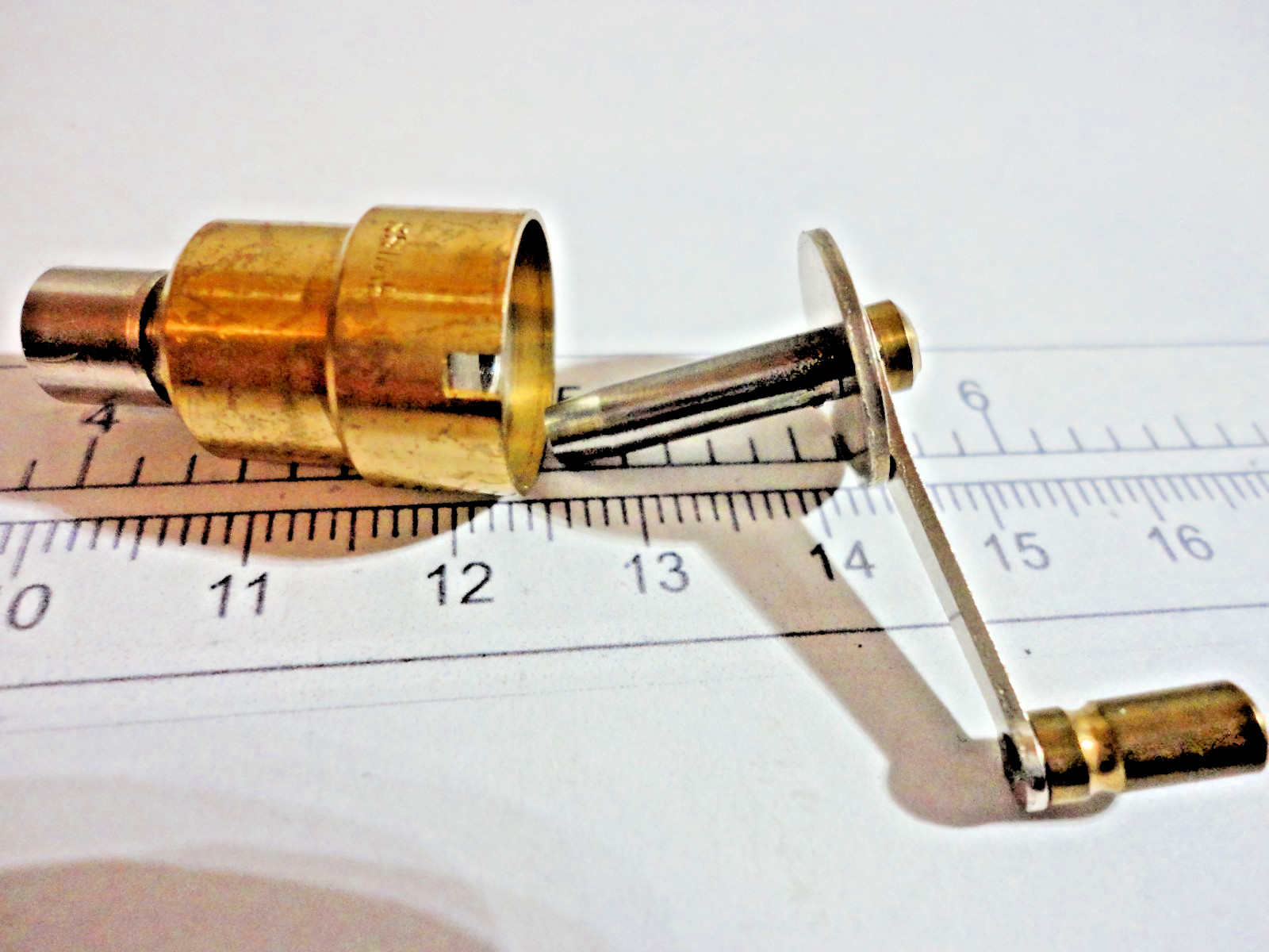 Watchmakers Mainspring Winder Drum & Arbor #10, Swiss