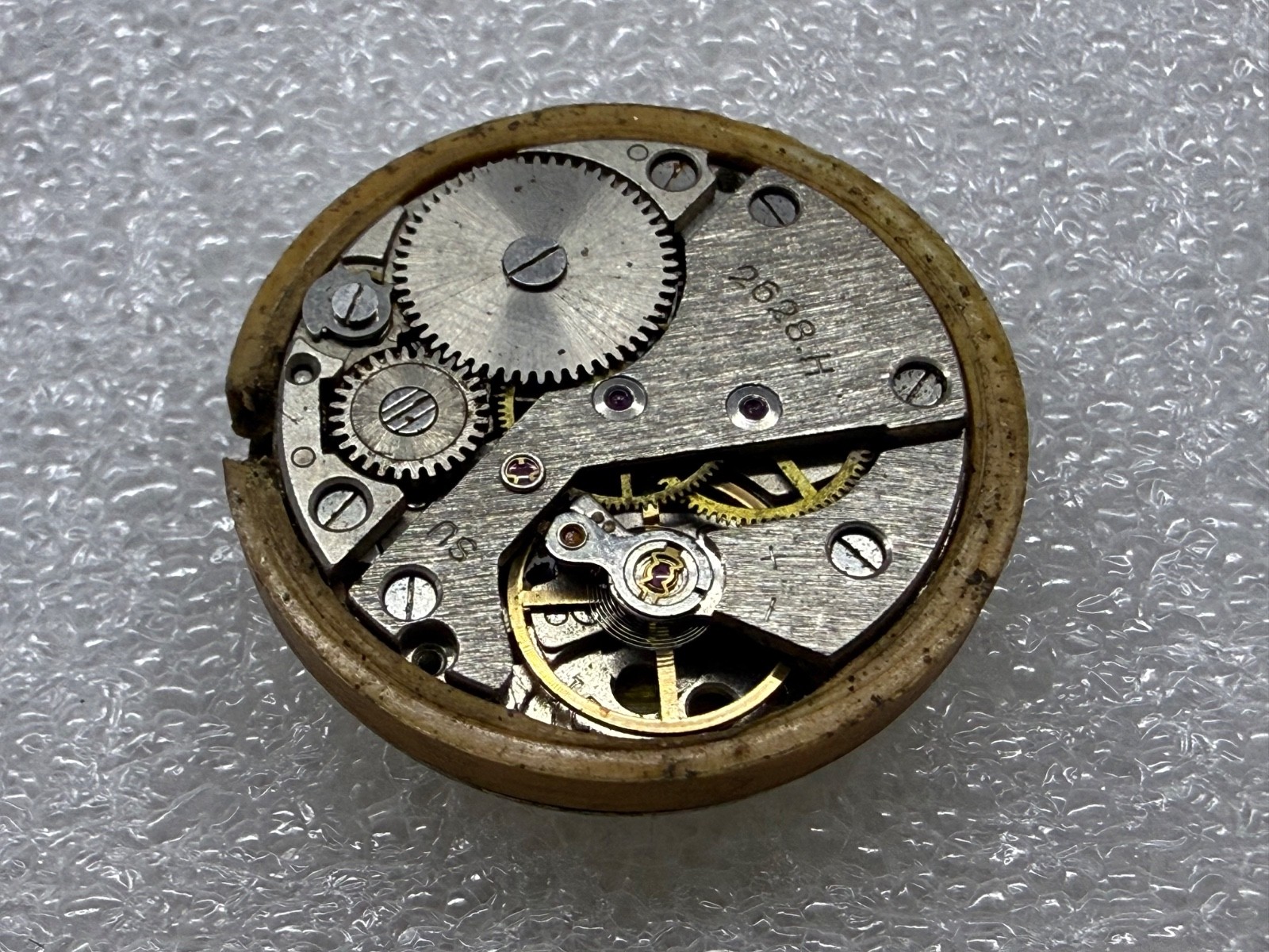 Watch movement USSR Raketa Cal.2628 plus Dial. For parts .