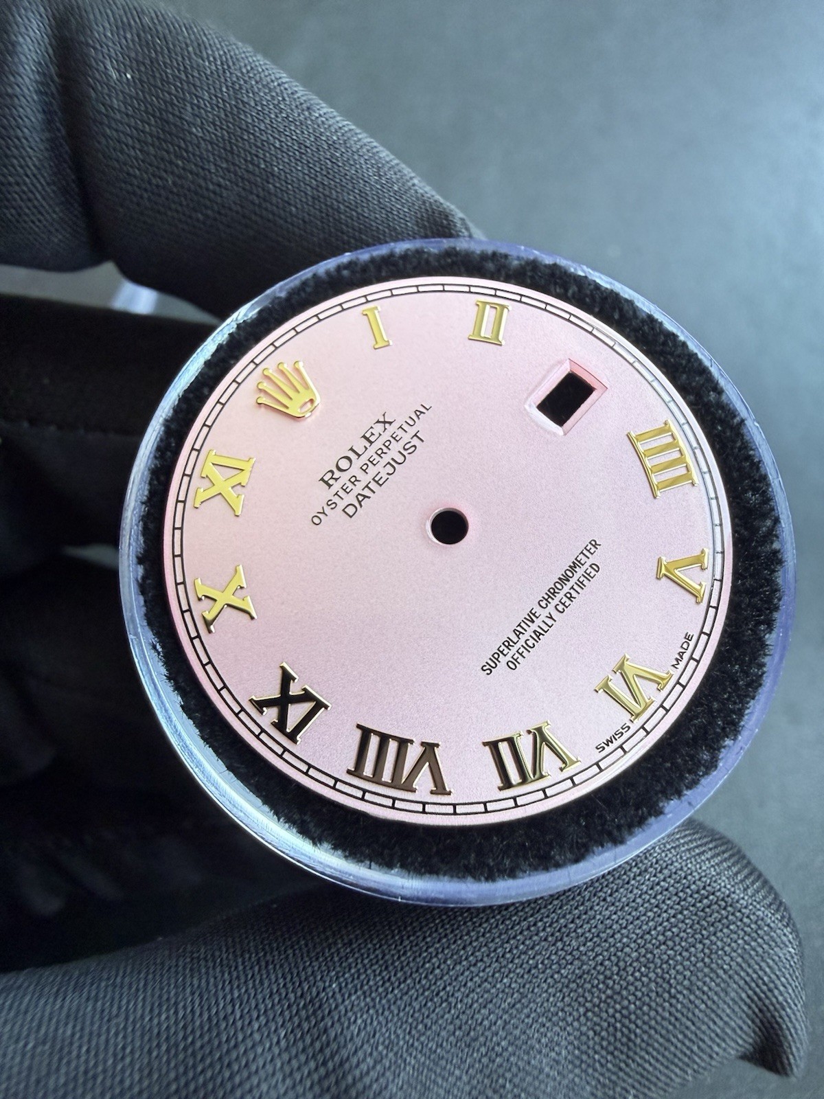 Rolex Quickset DateJust 36 Custom Pink Roman Dial For Ref. 16233 16013 116233