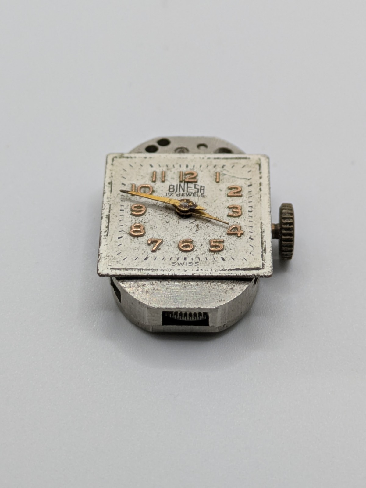 Binesa FHF 75 Manual Wind Watch Movement Swiss 17 Jewels Parts Repair 15.6mm