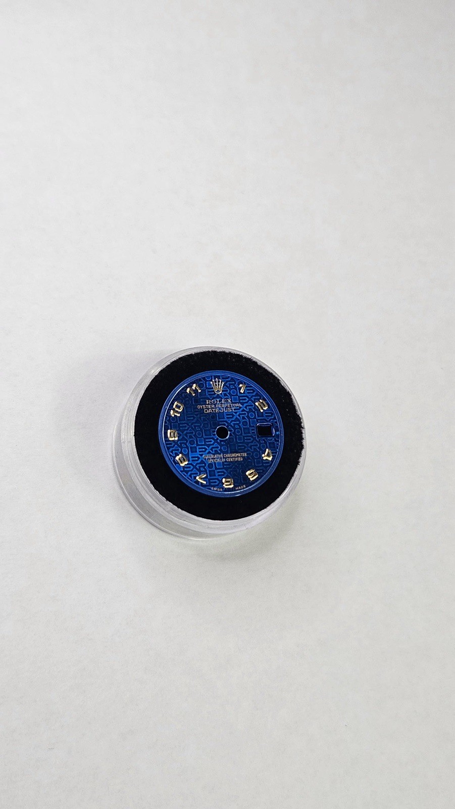Genuine Rolex 26mm Ladies Blue Jubilee Dial With Gold Arabic Numbers