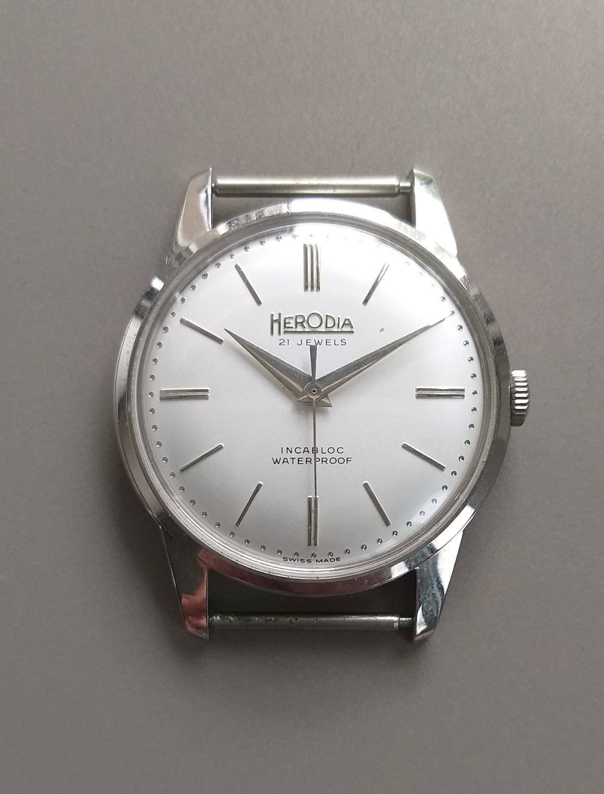 NOS 1970’s Project Watch 35mm Steel Case + Dial & Hands for ETA 2452 or ETA 2391