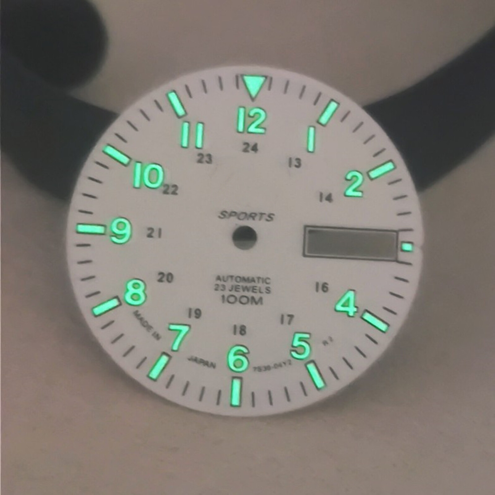28.5mm C3 Luminous White Watch Dial for NH36A Automatic Mechanical Movement