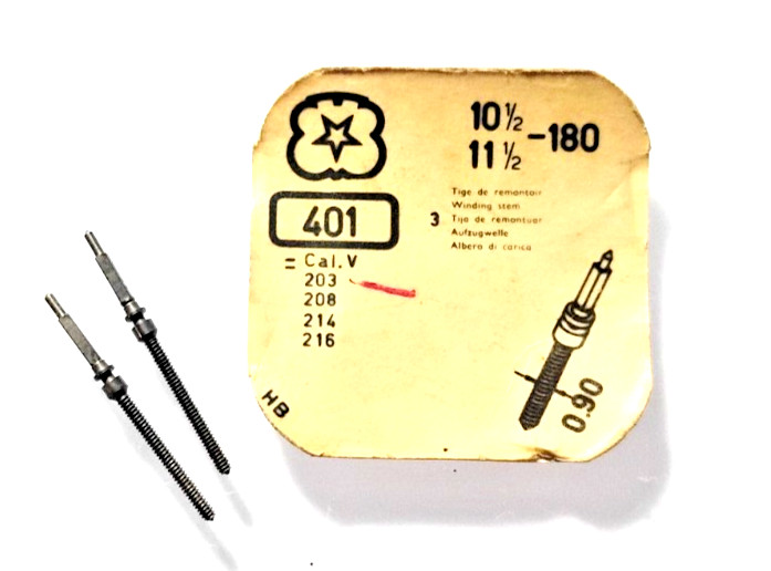 Venus 180 203 208 214 215 Winding Stem genuine watch part #401 lot of “2”