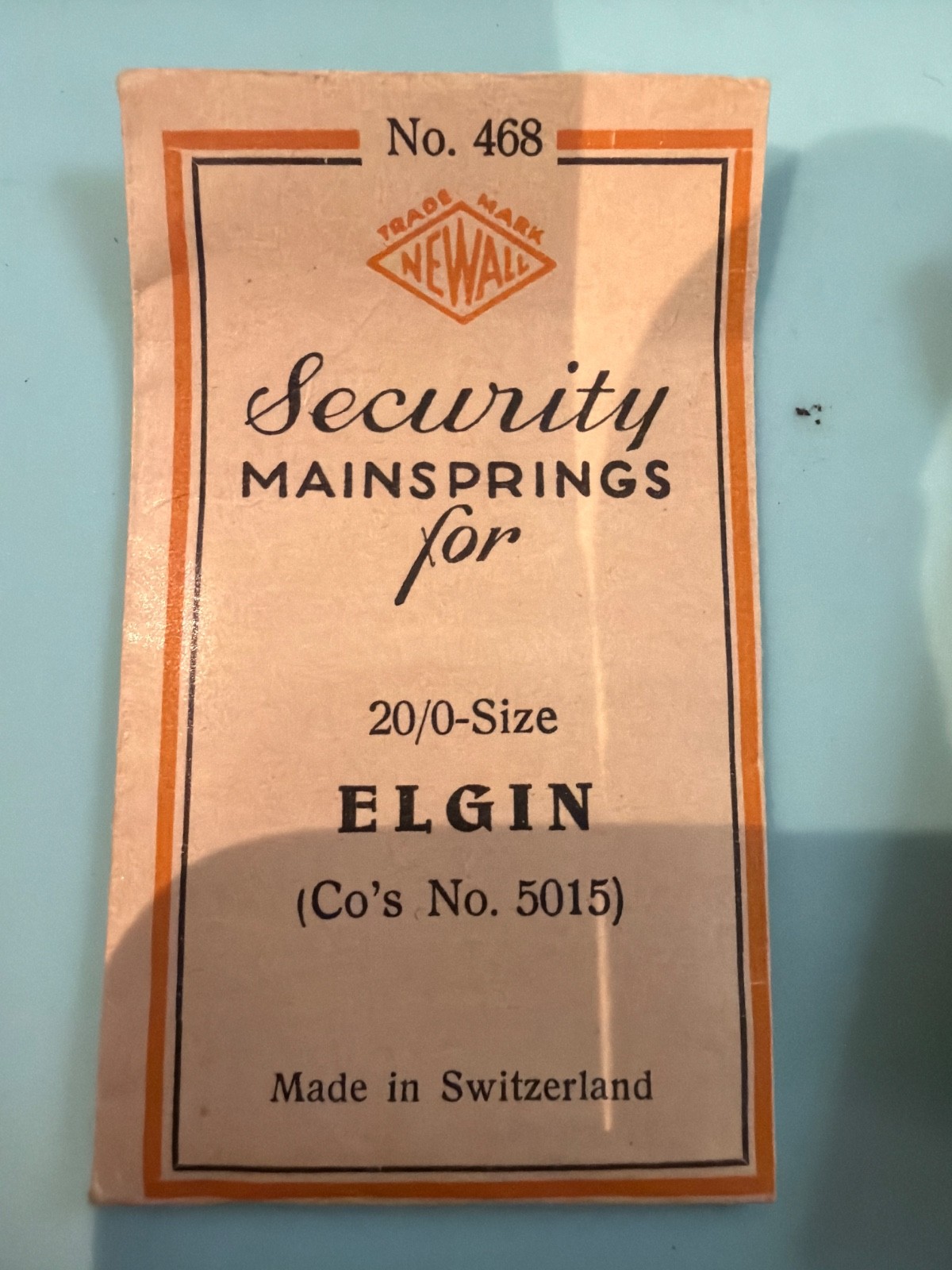 Elgin Mainspring- NOS – Various Calibers