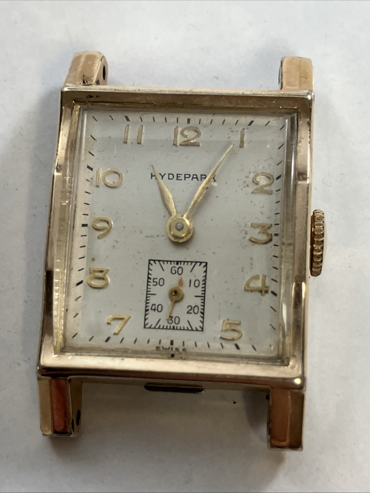 Vintage 17J Hydepark Wind Up Manual Men’s Wrist Watch No Band