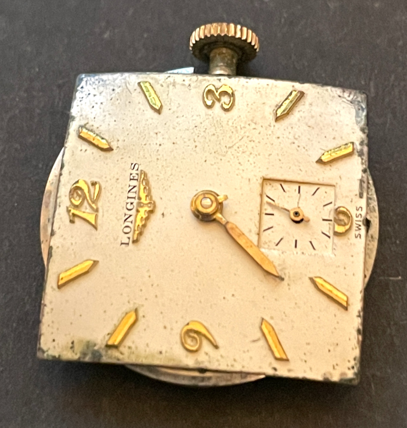 Antique Longines 23Z Men’s Watch Movement Running Ticks Cal 23 Z 17j Swiss