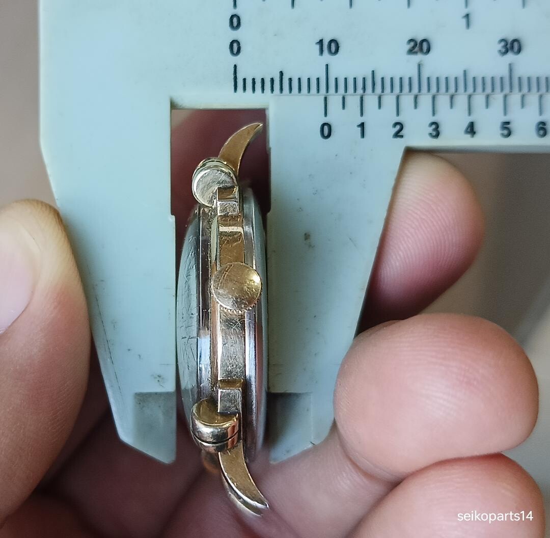 ORIGINAL BENRUS BB 4 ANTIQUE 1950s 10K ROLLED GOLD PLATE PARTS REPAIR ETA 900