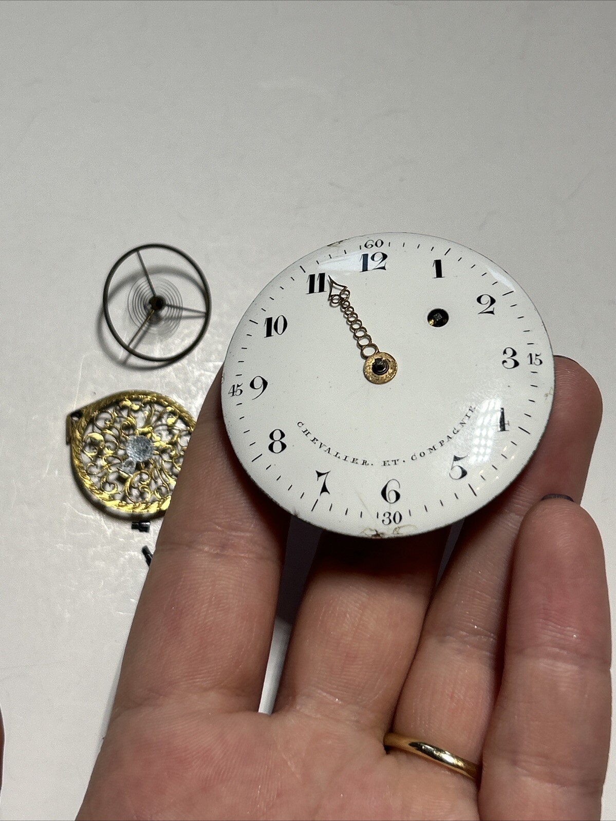 Collectible CHEVALIER . ET. COMPAGNIE pocket watch verge fusee Movement